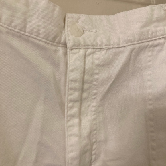 100% Cotton Shorts 4 Pocket Casual Shirt Dress Short Bermudas Jean Size 14 White - Picture 5 of 10